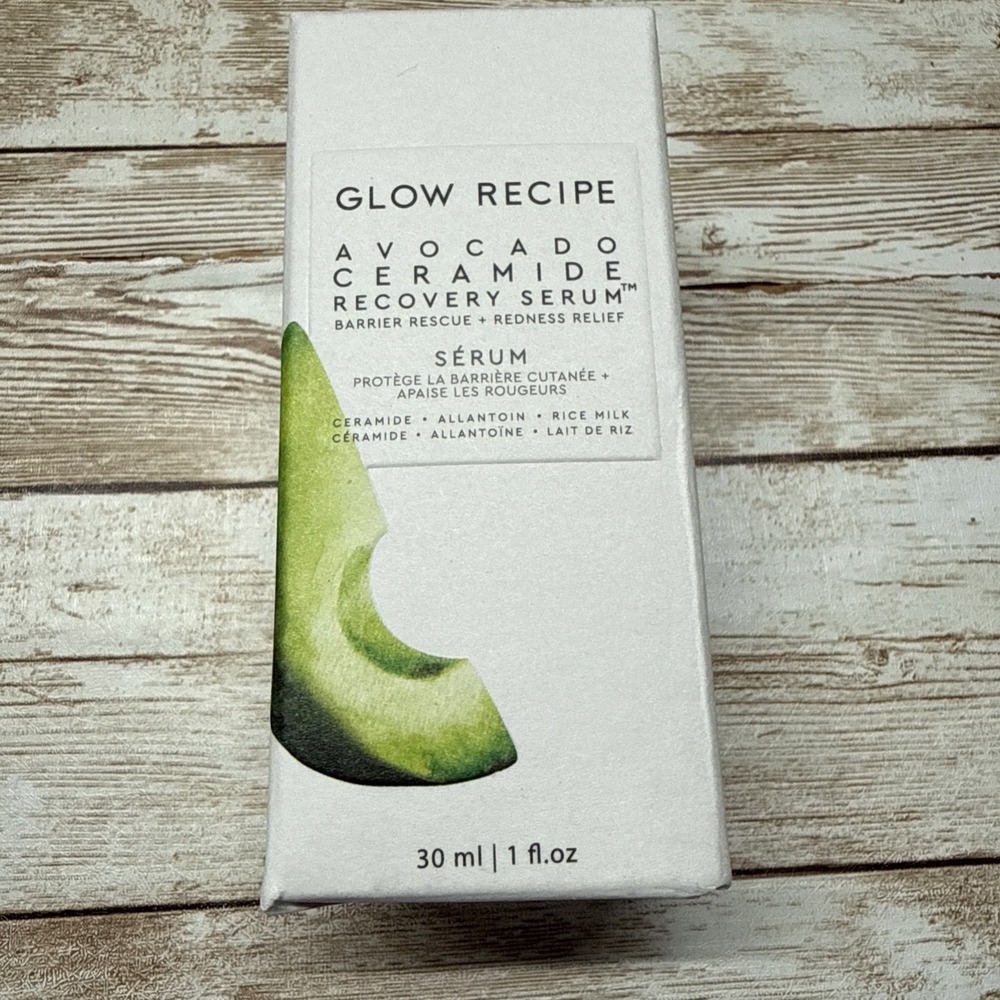 GLOW RECIPE - Avocado Ceramide Recovery Serum - 30 ml / 1 fl oz. New In Box